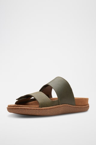 Mules en nubuck Pilton - Kaki