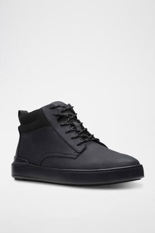 Baskets montantes en cuir CourtLite - Noir