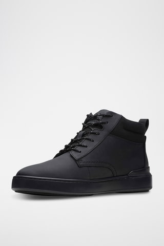 Baskets montantes en cuir CourtLite - Noir