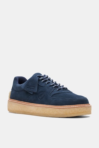 Baskets en nubuck Sandford - Bleu marine