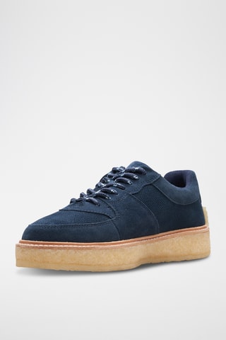 Baskets en nubuck Sandford - Bleu marine