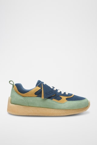 Baskets en nubuck Lockhill - Bleu marine