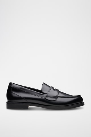 Mocassins en cuir - Noir