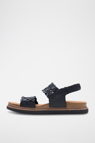 Sandales en cuir - Noir