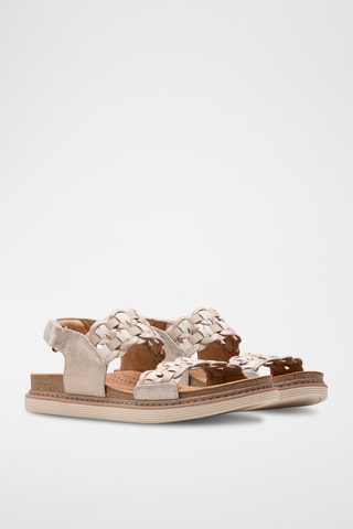 Sandales en cuir - Beige