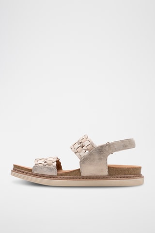 Sandales en cuir - Beige
