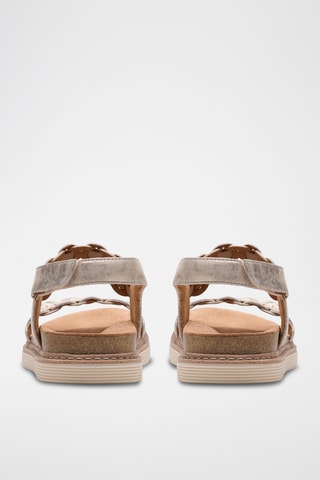 Sandales en cuir - Beige