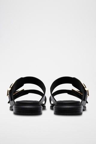 Mules en nubuck - Noir
