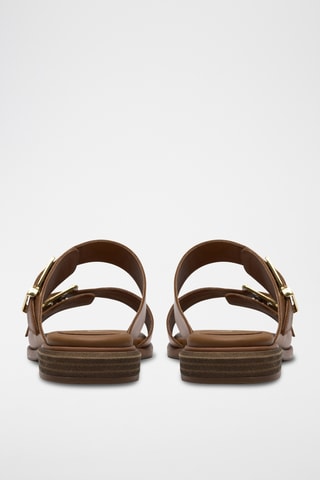 Mules en cuir - Marron