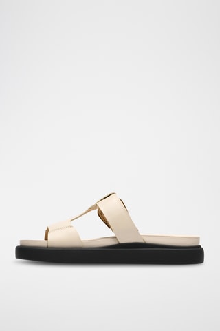 Mules en nubuck - Ecru