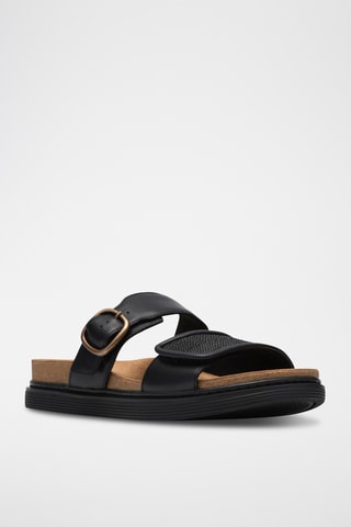 Mules en cuir - Noir