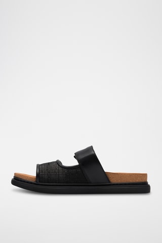 Mules en cuir - Noir
