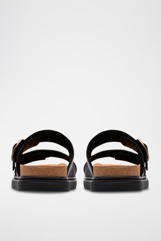 Mules en cuir - Noir