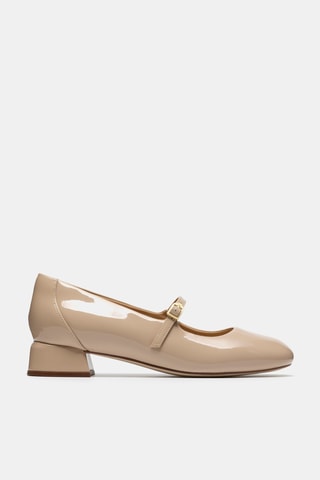 Babies en cuir verni - Beige