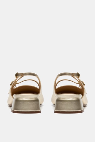 Babies en cuir - Bleu clair