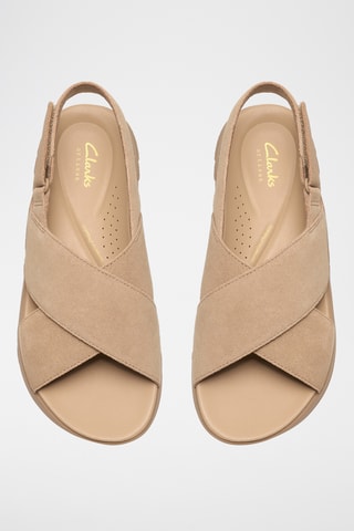 Sandales plateformes en cuir - Bleu clair