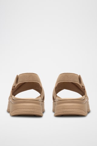 Sandales plateformes en cuir - Bleu clair