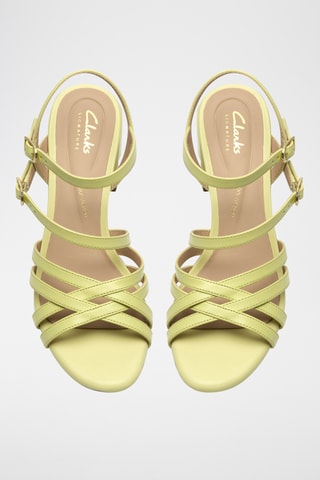 Sandales à talons en cuir - Bleu clair