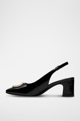 Escarpins en cuir verni - Bleu clair