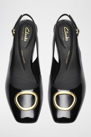 Escarpins en cuir verni - Bleu clair