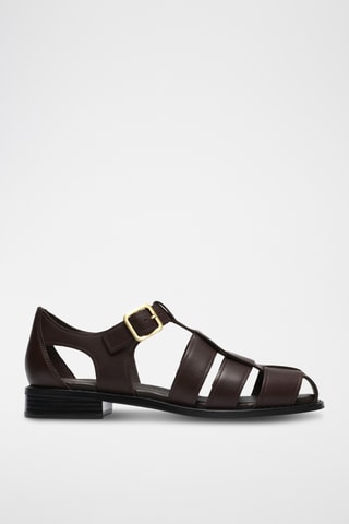 Sandales en nubuck - Bleu clair