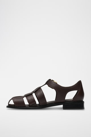 Sandales en nubuck - Bleu clair