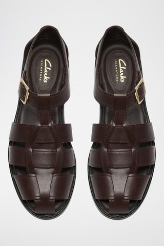 Sandales en nubuck - Bleu clair