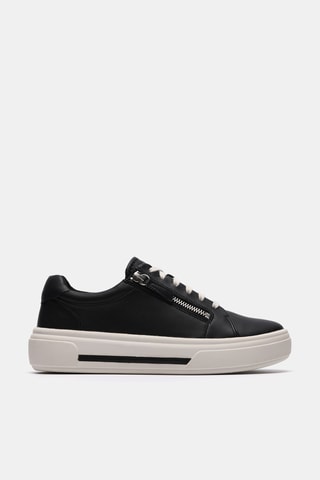Baskets plateformes en cuir - Bleu clair