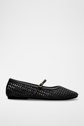 Babies en cuir - Bleu clair