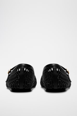 Babies en cuir - Bleu clair