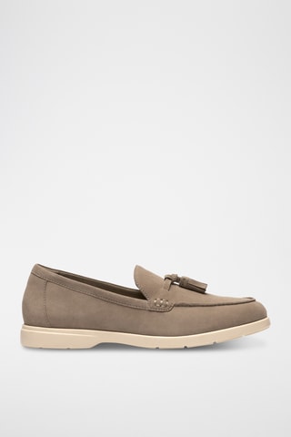 Mocassins en nubuck - Taupe
