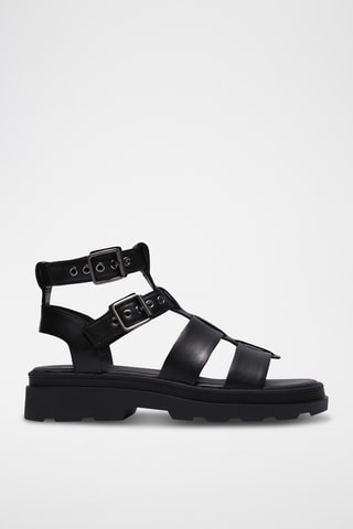 Sandales en nubuck - Noir