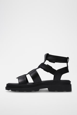 Sandales en nubuck - Noir