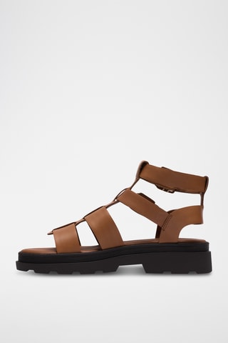 Sandales en cuir - Camel