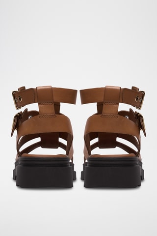 Sandales en cuir - Camel