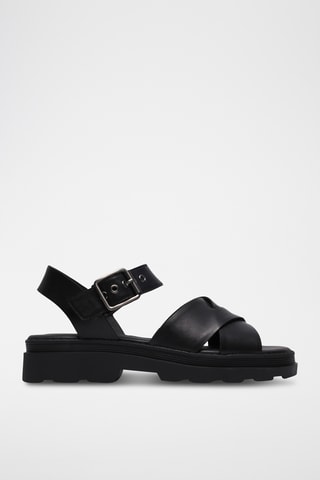 Sandales en cuir - Noir