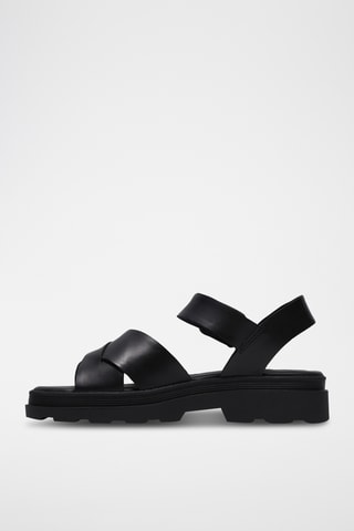 Sandales en cuir - Noir