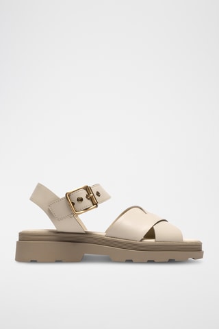 Sandales en cuir - Beige