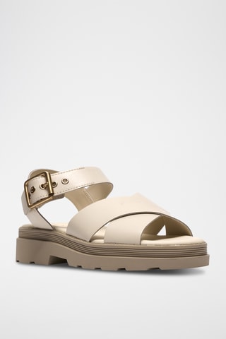 Sandales en cuir - Beige