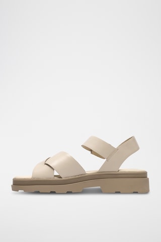 Sandales en cuir - Beige