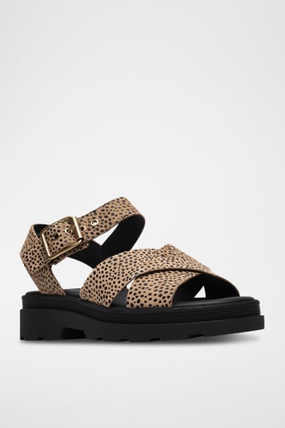 Sandales en cuir - Beige