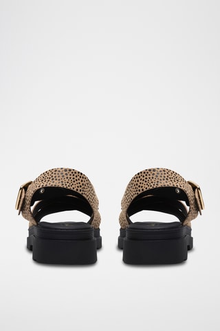Sandales en cuir - Beige