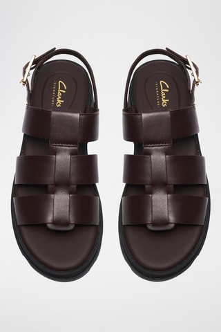 Sandales en nubuck - Marron