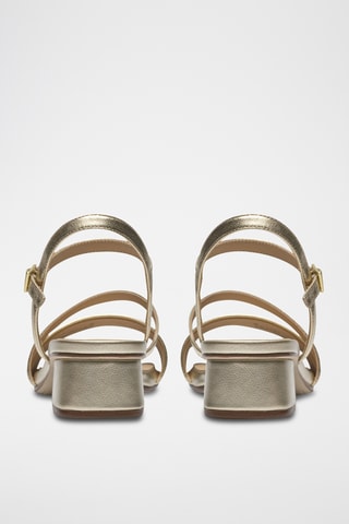 Sandales en cuir - Doré