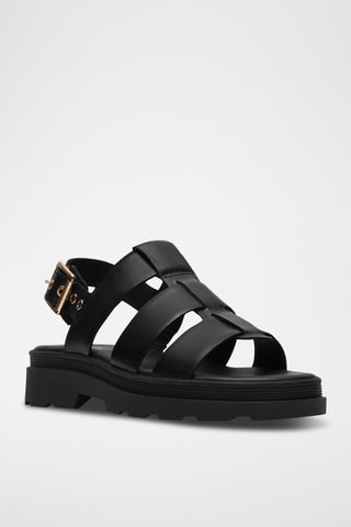 Sandales en cuir - Noir