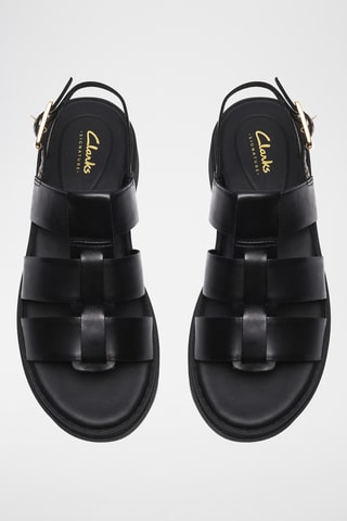 Sandales en cuir - Noir