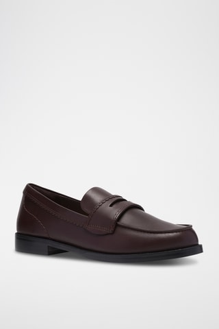 Mocassins en cuir - Marron foncé