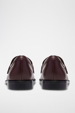 Mocassins en cuir - Marron foncé