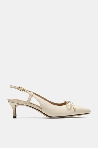 Escarpins en cuir - Ecru