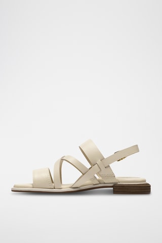 Sandales en cuir - Ecru